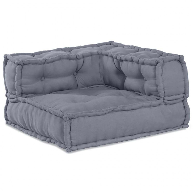 Modularna sofa patchworkowa 3 pcs Szary tkanina