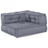 Modularna sofa patchworkowa 4 pcs Szary tkanina
