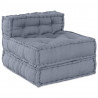 Modularna sofa patchworkowa 4 pcs Szary tkanina