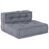 Modularna sofa patchworkowa 4 pcs Szary tkanina