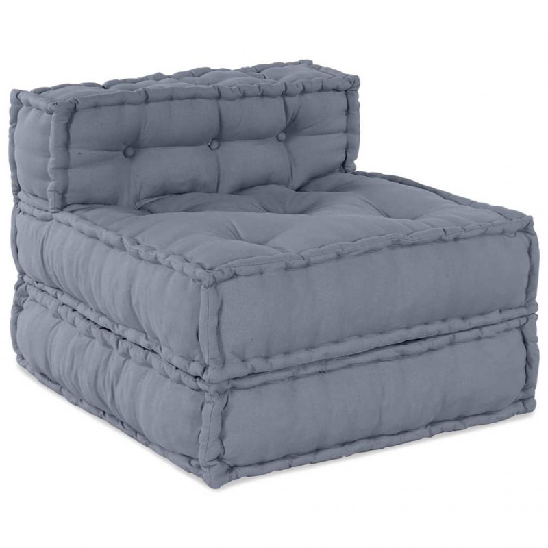 Modularna sofa patchworkowa 4 pcs Szary tkanina