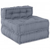 Modularna sofa patchworkowa 4 pcs Szary tkanina