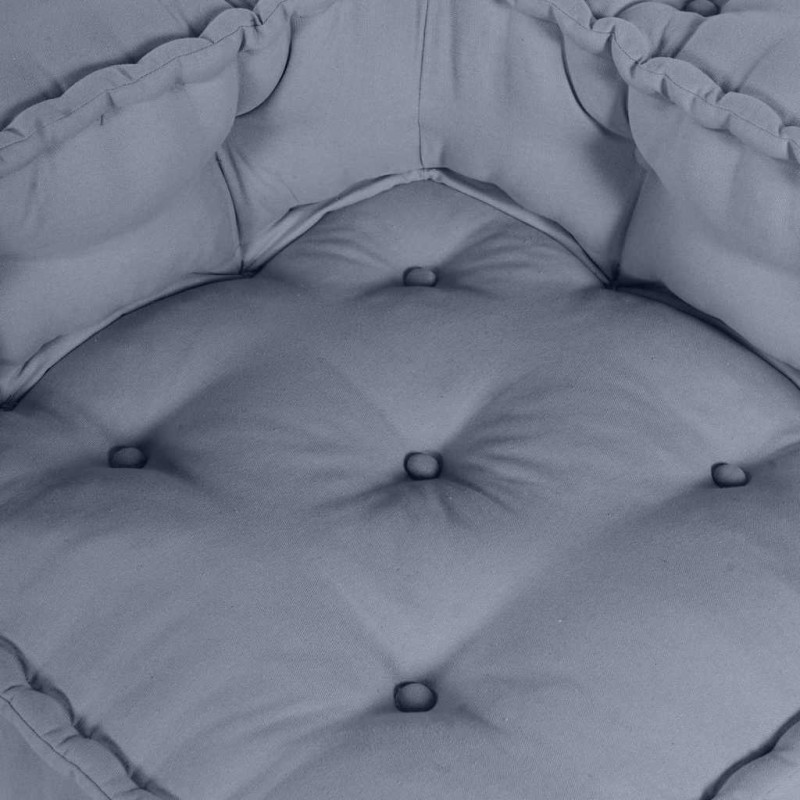 Modularna sofa patchworkowa 4 pcs Szary tkanina