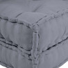 Modularna sofa patchworkowa 4 pcs Szary tkanina