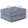 Modularna sofa patchworkowa 4 pcs Szary tkanina