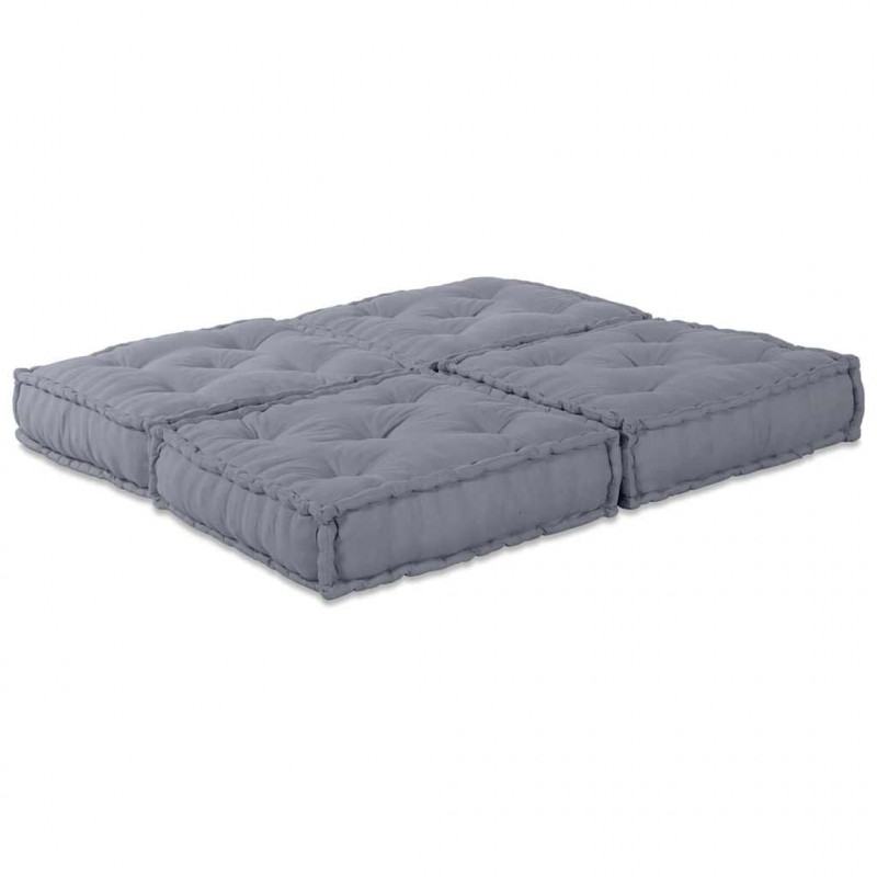 Modularna sofa patchworkowa 2 pcs Szary 140 x 70 x 36 cm