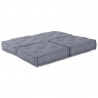 Modularna sofa patchworkowa 2 pcs Szary 140 x 70 x 36 cm