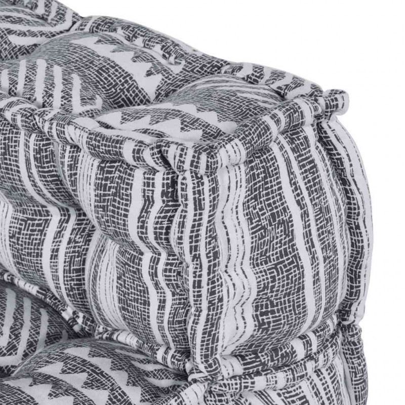 Modularna sofa patchworkowa 4 pcs Szary Print tkanina