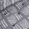 Modularna sofa patchworkowa 4 pcs Szary Print tkanina