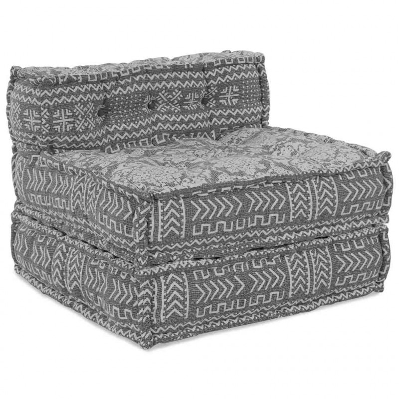 Modularna sofa patchworkowa 4 pcs Jasnoszary tkanina
