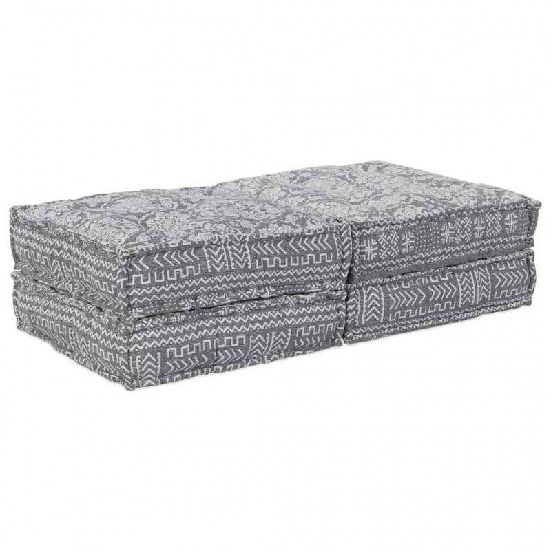 Modularna sofa patchworkowa 2 pcs Jasnoszary 140 x 70 x 36 cm