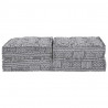 Modularna sofa patchworkowa 2 pcs Jasnoszary 140 x 70 x 36 cm