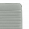 Krzesła stołowe, 4 szt., jasnoszare, obite aksamitem