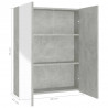 Szafka łazienkowa z lustrem, 60x15x75 cm, MDF, szarość betonu