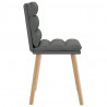 Krzesła stołowe, 6 szt., ciemnoszare, obite tkaniną