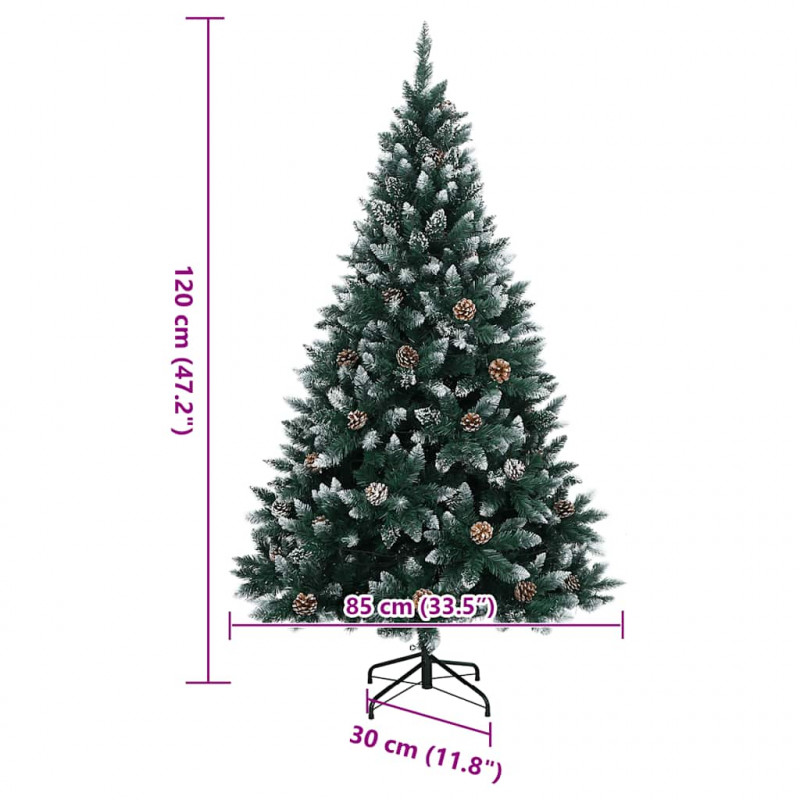 Sztuczna choinka, 150 lampek LED, 120 cm