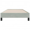 Łóżko Box Spring bez materaca Jasnoszary 80x210 cm Aksamit