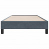Łóżko typu Box Spring bez materaca Ciemnoszary 80x210cm Aksamit