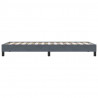 Łóżko typu Box Spring bez materaca Ciemnoszary 80x210cm Aksamit