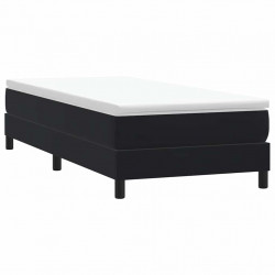 Łóżko Box Spring bez materaca Czarne 80x210 cm Aksamit