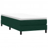 Łóżko typu Box Spring bez materaca Ciemnozielone 80x210 cm