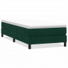 Łóżko typu Box Spring bez materaca Ciemnozielone 80x210 cm