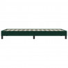 Łóżko typu Box Spring bez materaca Ciemnozielone 80x210 cm