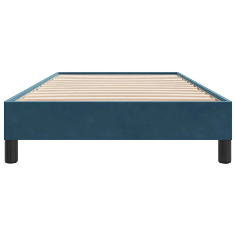 Łóżko typu Box Spring bez materaca Ciemnoniebieskie 80x210 cm