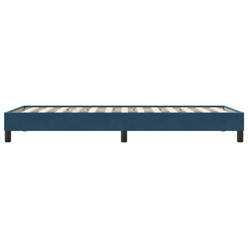 Łóżko typu Box Spring bez materaca Ciemnoniebieskie 80x210 cm
