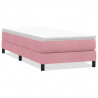 Łóżko Box Spring bez materaca Różowe 80x210 cm Aksamit