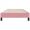 Łóżko Box Spring bez materaca Różowe 80x210 cm Aksamit