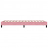 Łóżko Box Spring bez materaca Różowe 80x210 cm Aksamit