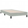 Łóżko Box Spring bez materaca Jasnoszary 90x210 cm Aksamit