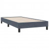 Łóżko Box Spring bez materaca Ciemnoszary 90x210 cm Aksamit