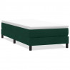 Łóżko typu Box Spring bez materaca Ciemnozielone 90x210 cm