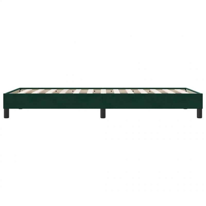 Łóżko typu Box Spring bez materaca Ciemnozielone 90x210 cm