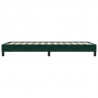 Łóżko typu Box Spring bez materaca Ciemnozielone 90x210 cm