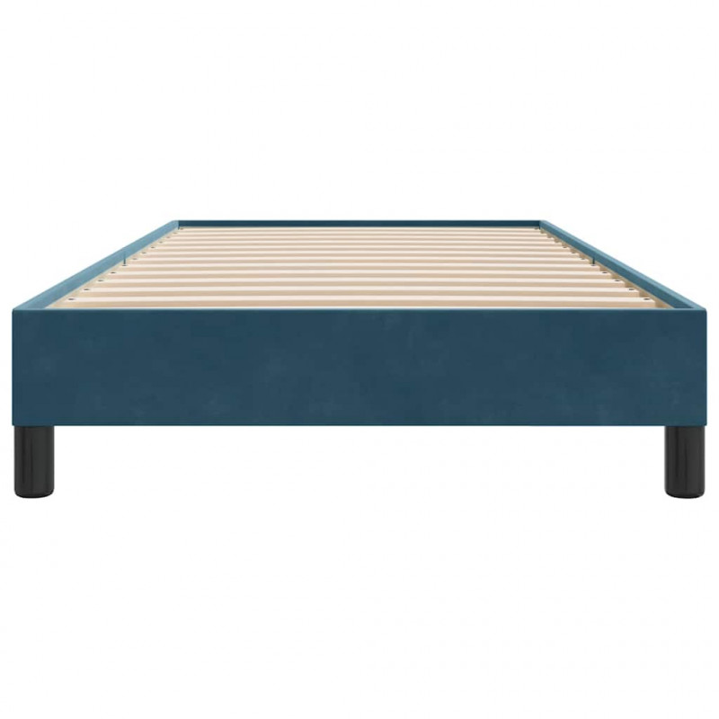 Łóżko typu Box Spring bez materaca Ciemnoniebieskie 90x210 cm