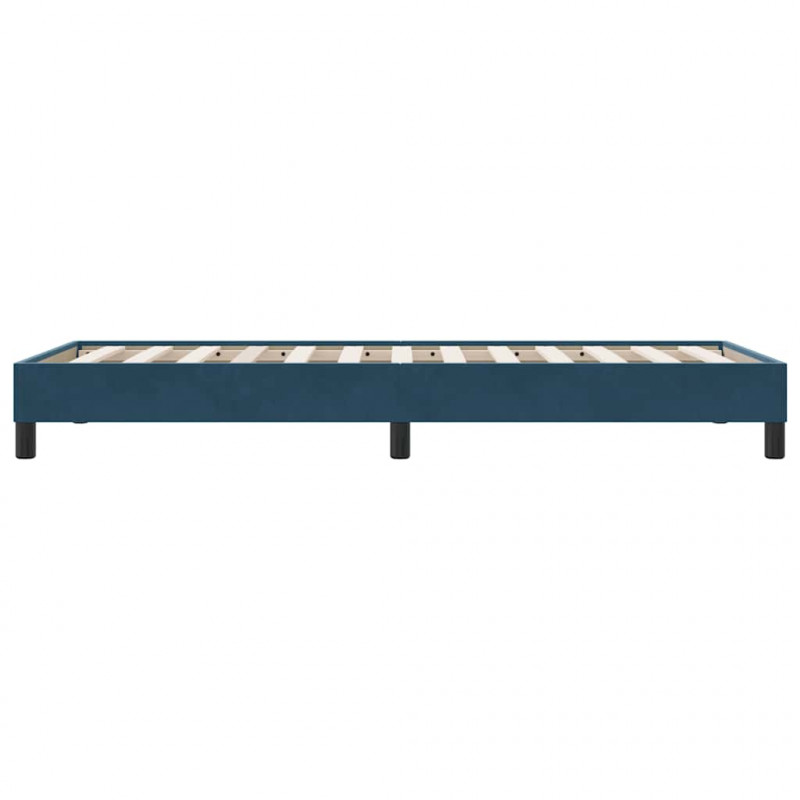 Łóżko typu Box Spring bez materaca Ciemnoniebieskie 90x210 cm