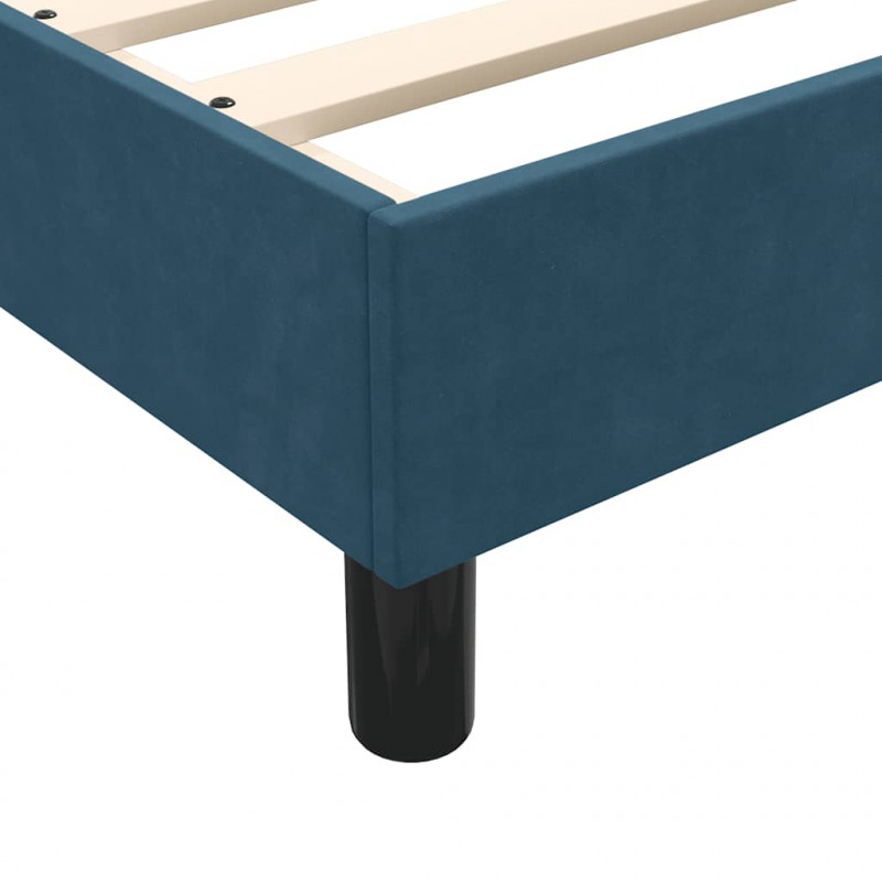 Łóżko typu Box Spring bez materaca Ciemnoniebieskie 90x210 cm