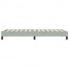 Łóżko Box Spring bez materaca Jasnoszary 100x210 cm Aksamit