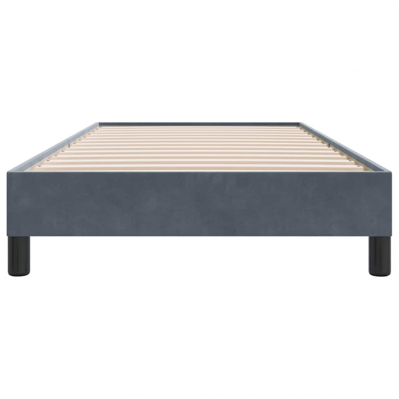 Łóżko typu Box Spring bez materaca Ciemnoszary 100x210 cm