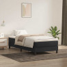 Łóżko Box Spring bez materaca Czarne 100x210 cm Aksamit