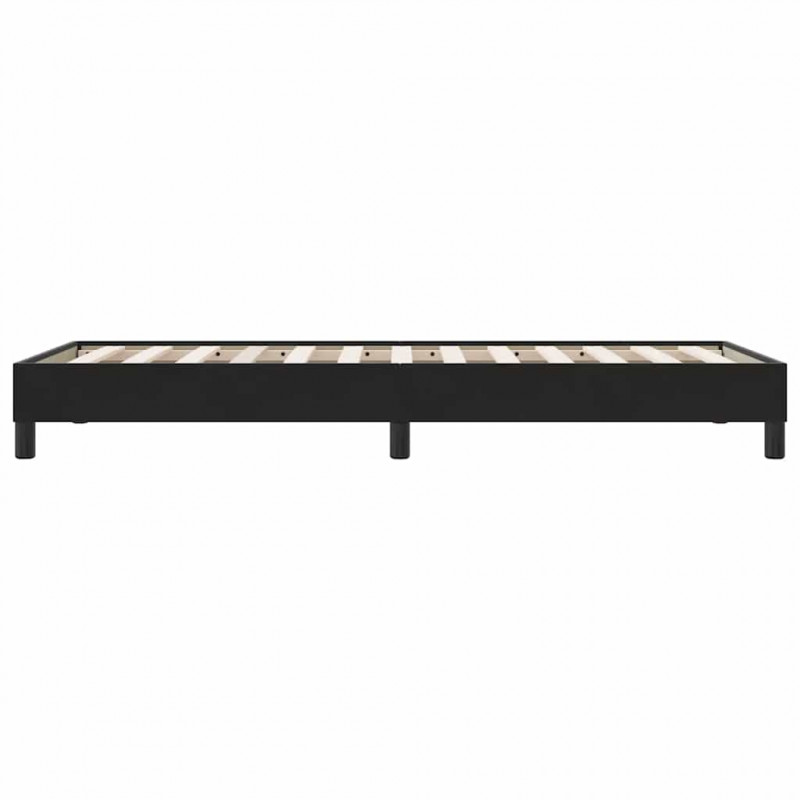 Łóżko Box Spring bez materaca Czarne 100x210 cm Aksamit