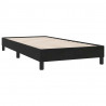 Łóżko Box Spring bez materaca Czarne 100x210 cm Aksamit