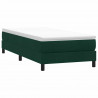 Łóżko typu Box Spring bez materaca Ciemnozielone 100x210 cm