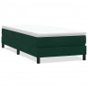 Łóżko typu Box Spring bez materaca Ciemnozielone 100x210 cm