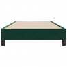 Łóżko typu Box Spring bez materaca Ciemnozielone 100x210 cm