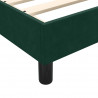 Łóżko typu Box Spring bez materaca Ciemnozielone 100x210 cm