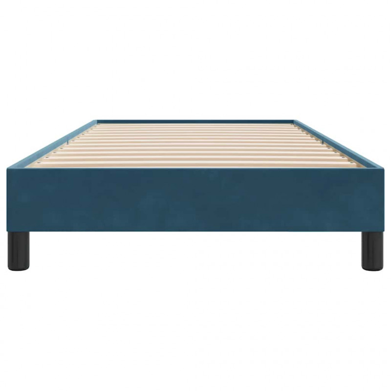 Łóżko typu Box Spring bez materaca Ciemnoniebieskie 100x210 cm